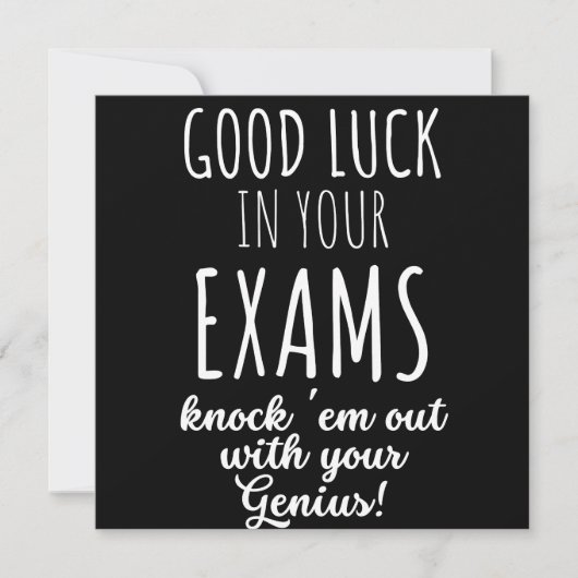 Save The Date bonne chance dans vos examens (Devant)