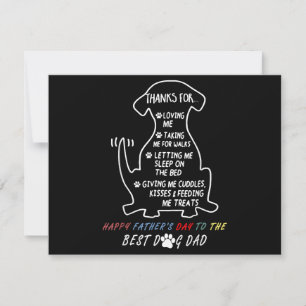 Save The Date Bonne Fête des pères Best Dog Papa