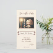 Save The Date Bonne fille anniversaire 01 (Debout devant)