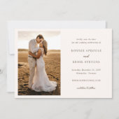 Save The Date Bonnie Photo Mariage élégant (Devant)