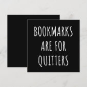 Save The Date Bookmarks Are for Quitters (Devant / Derrière)