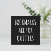 Save The Date Bookmarks Are for Quitters (Debout devant)