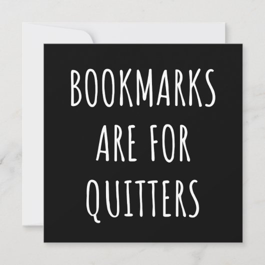 Save The Date Bookmarks Are for Quitters (Devant)