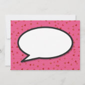 Save The Date BOOM Enregistrer la date Fun Retro Comic Book Pop (Dos)