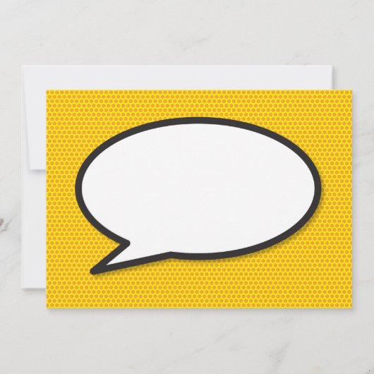 Save The Date BOOM Enregistrer la date Fun Retro Comic Book Pop  (Dos)