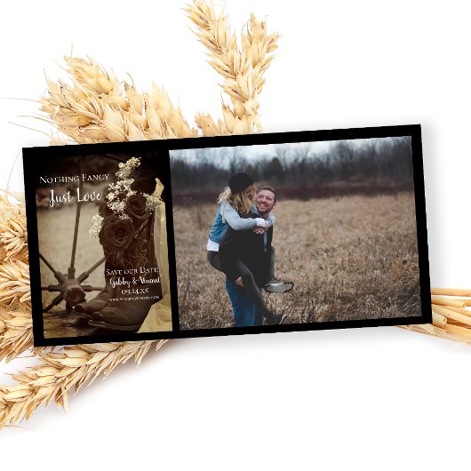 Save The Date Boots de Cowboy Russes Rose Sepia Mariage