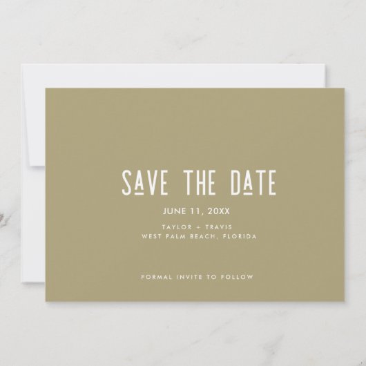 Save The Date Booze nourriture mauvaise danse déménage Mariage p (Dos)