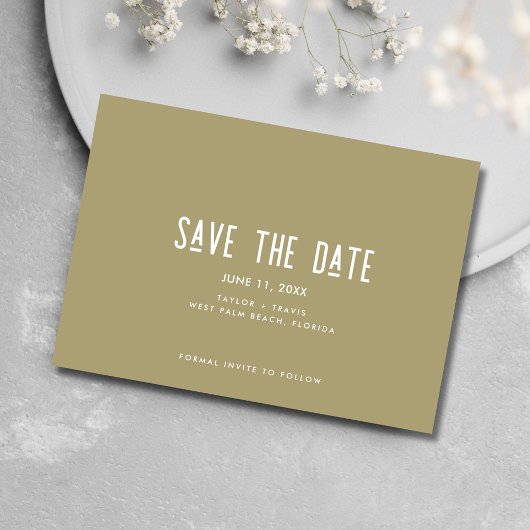 Save The Date Booze nourriture mauvaise danse déménage Mariage p