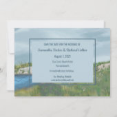 Save The Date Bord De Mer Peint Enregistrer La Date (Dos)