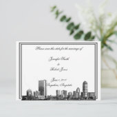 Save The Date Boston Destination Wedding Enregistrer la date (Debout devant)