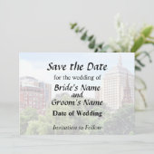 Save The Date Boston MA - Vue depuis Boston Public Garden (Debout devant)