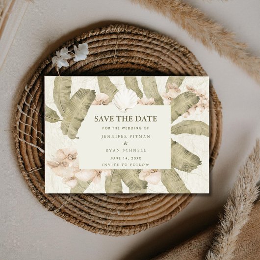Save The Date Botanical Garden Photo Wedding 