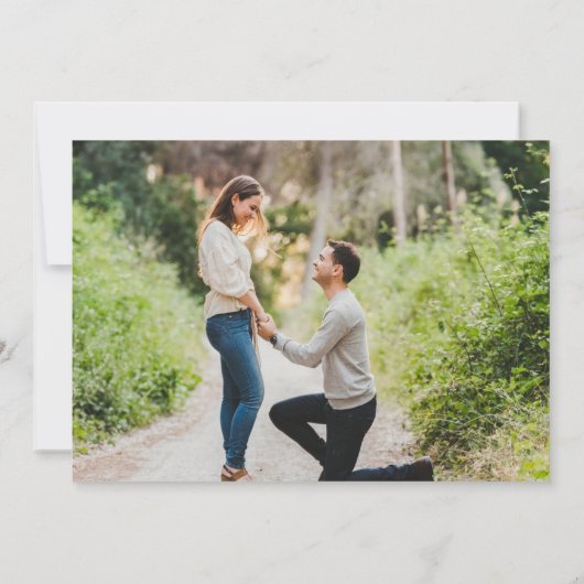 Save The Date Botanical Greenery Élégant Mariage photo (Dos)