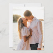 Save The Date Botanical Grevillea Floral Photo  (Dos)