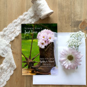 Save The Date Botte de cowboy Rustique rose Mariage occidental