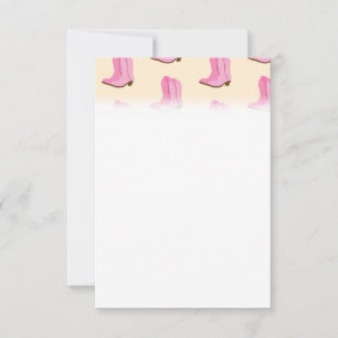 Save The Date Bottes de cowgirl rose country Texas Ranch
