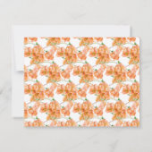 Save The Date Bougainvilliers de corail orange mariage d'art flo (Dos)