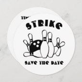 Save The Date Boule de Bowling personnalisée (Devant / Derrière)