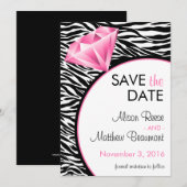 Save The Date Boule de diamant Enregistrer la date (Devant / Derrière)