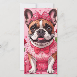 Save The Date Bouledogue français amoureux
