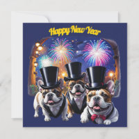 Bouledogue français Frack French Bulldog Nouvel An