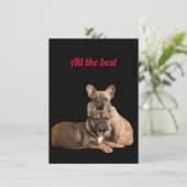 Save The Date Bouledogue français Merci (Debout devant)