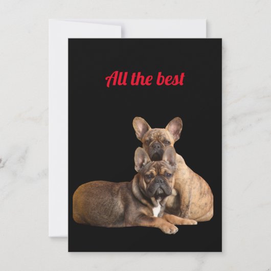 Save The Date Bouledogue français Merci (Devant)