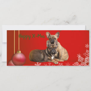 Save The Date Bouledogue français Nouvel An Bouledogue Français