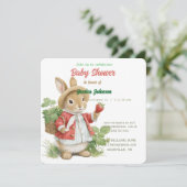 Save The Date Boulet d'aquarelle mignonne aux fraises (Debout devant)