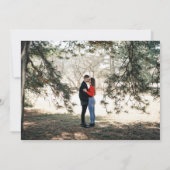 Save The Date Bouquet À feuillage persistant Floral Photo Mariag (Dos)