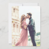 Save The Date Bouquet d'aquarelle de la Tulipe de printemps | Ph (Dos)