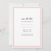 Save The Date Bouquet d'aquarelle de la Tulipe de printemps | Ph (Dos)