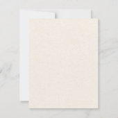 Save The Date Bouquet de fleurs de mariage (Dos)