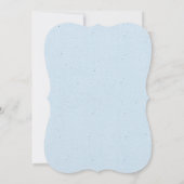 Save The Date Bouquet de Mariage bleu blanc et Brown (Dos)