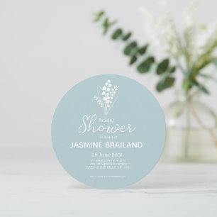 Save The Date Bouquet de muguet moderne pour Baby Shower de mari