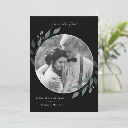 Save The Date Bouquet de verdure (Debout devant)