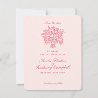 Save The Date Bouquet Fantaisie