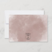 Save The Date Bouquet floral de prune d'automne Enregistrer la c (Dos)