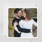 Save The Date Bouquet Succulent Mariage Photo Enregistrez la Dat (Dos)