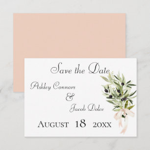 Save The Date Bouquets de la Branche d'Olivier Mariage