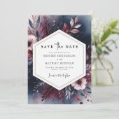 Save The Date Bourgogne numérique enchantée (Debout devant)