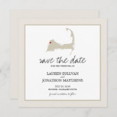Save The Date Bourne Cape Cod Mariage Enregistrer la date (Devant / Derrière)