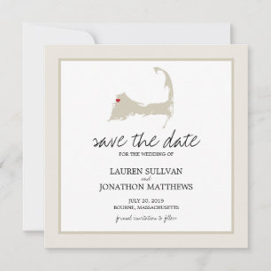Save The Date Bourne Cape Cod Mariage Enregistrer la date