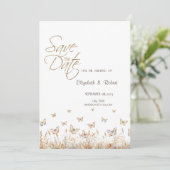 Save The Date Bouteilles De Pré Aquarelle Enregistrer La Date (Debout devant)