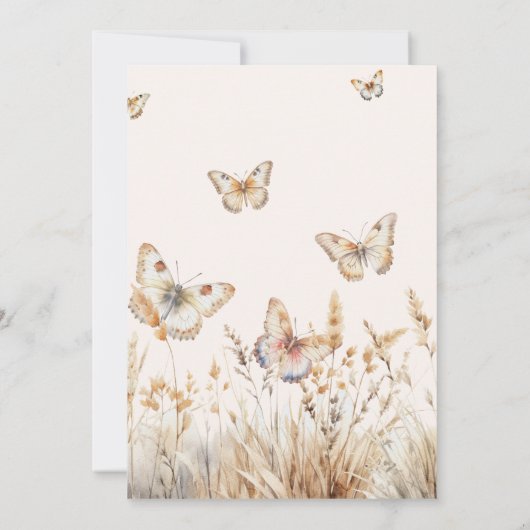 Save The Date Bouteilles De Pré Aquarelle Enregistrer La Date (Dos)