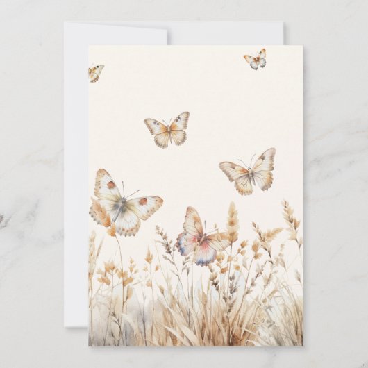 Save The Date Bouteilles De Pré Aquarelle Enregistrer La Date (Dos)