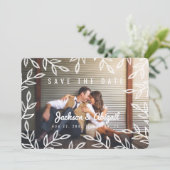 Save The Date Branches de printemps Aquarelle Enregistrer la dat (Debout devant)