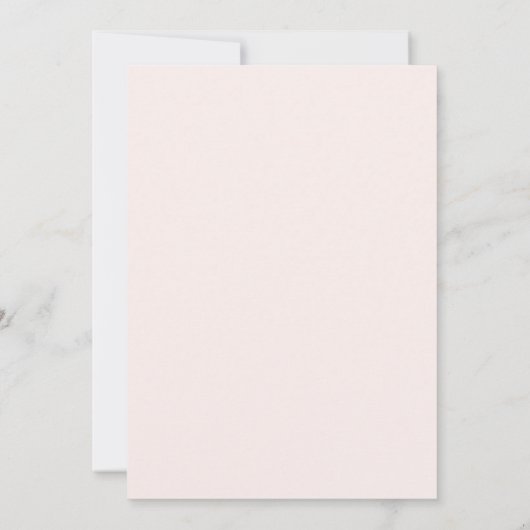 Save The Date Branches d'olivier peint | Mariage rose simple (Dos)