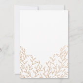 Save The Date Branches Dorées Mariage Design Lavander (Dos)