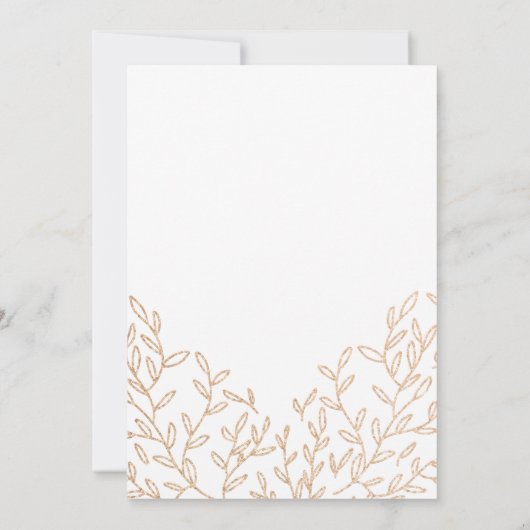 Save The Date Branches Dorées Mariage Design Lavander (Dos)